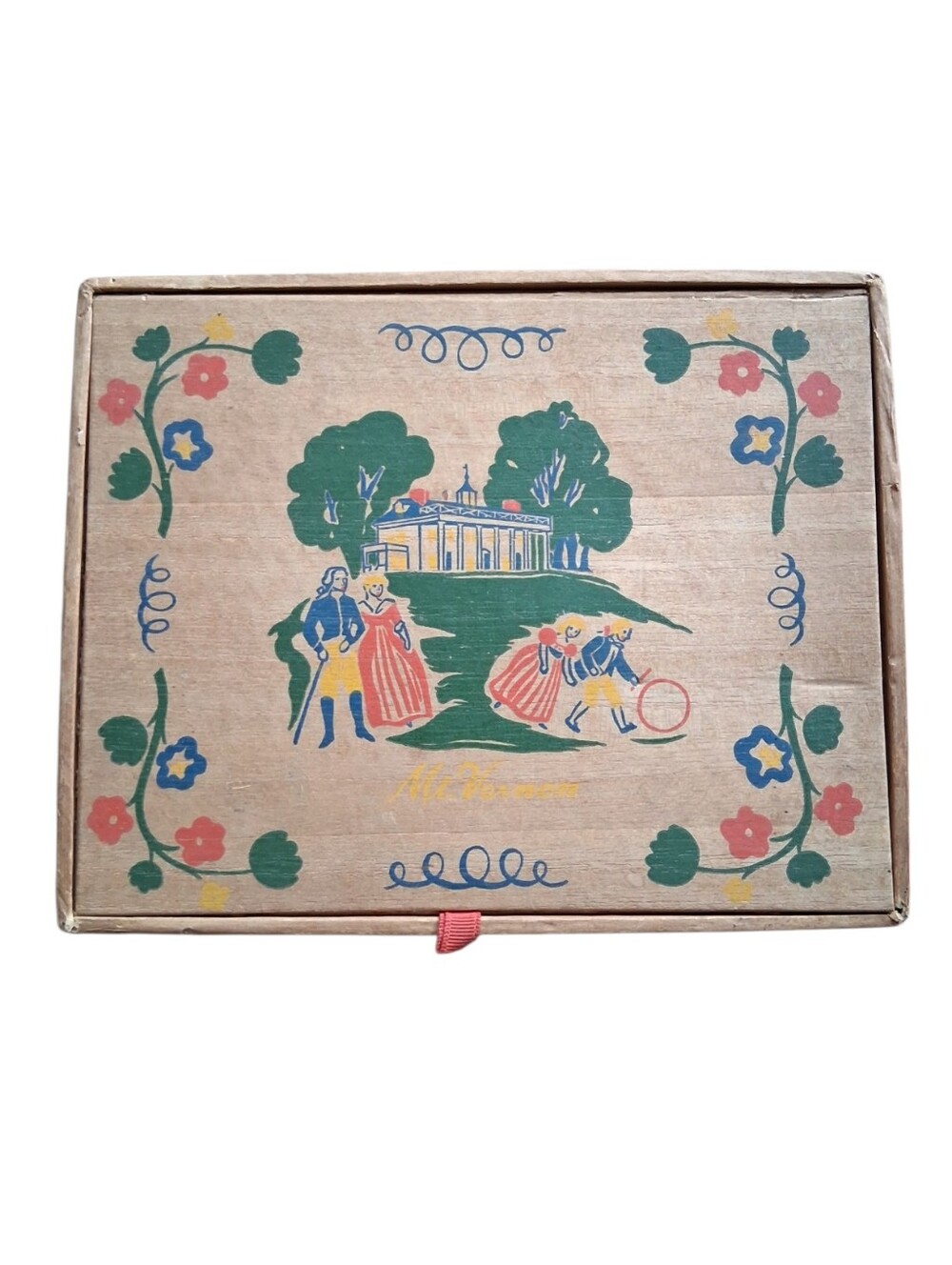 Vintage Early American Old Spice Box Empty